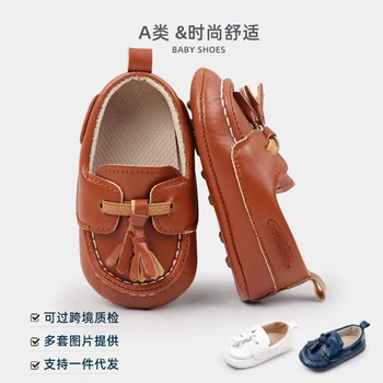 Scarpe da bambino PU morbido Suola antiscivolo di alta qualità Stile primaverile e autunnale per 0-9-18 mesi Ragazzi e ragazze Moda BBW3228 1