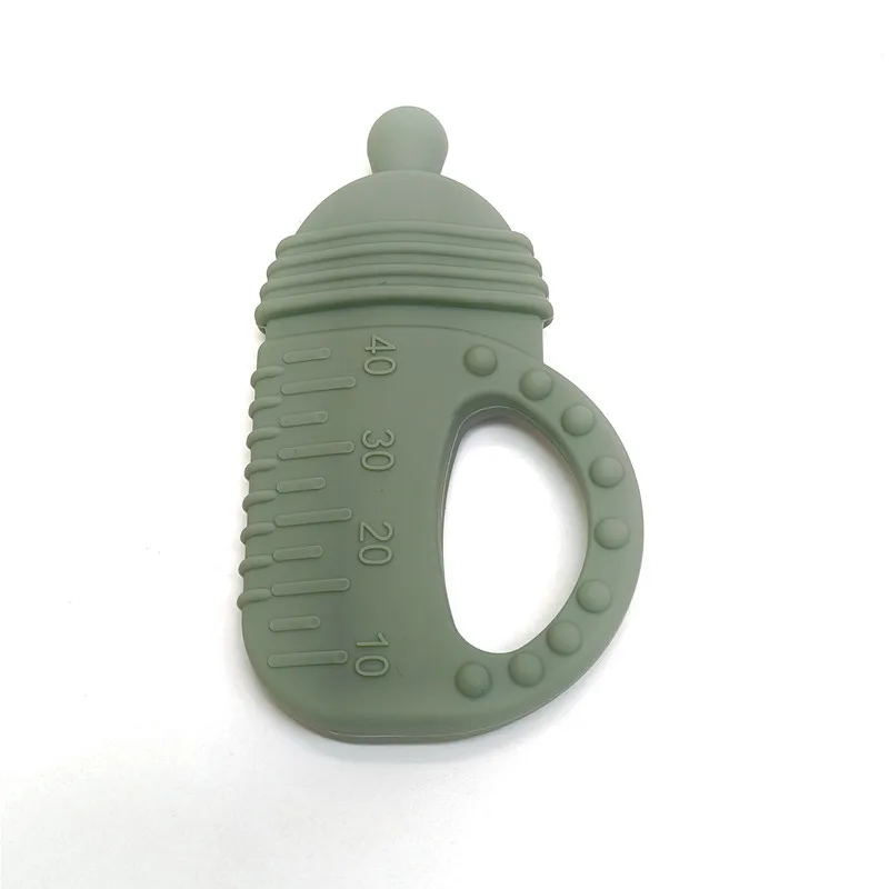 Baby teething stick silicone teethers toys bottle teethers biting gum biting music baby can bite water boiled