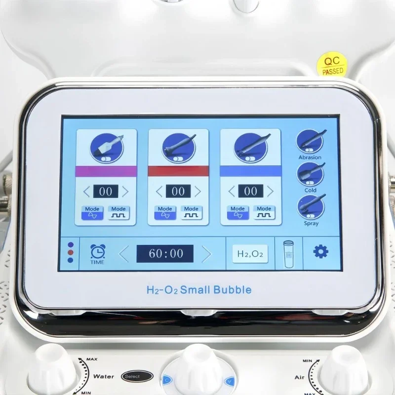 NEWHydro Dermabrasion Skin Lifting Spa 7in1 H2-O2 Water Dermabrasion Tightening Small Bubble RF Facial Microdermabrasion Machine