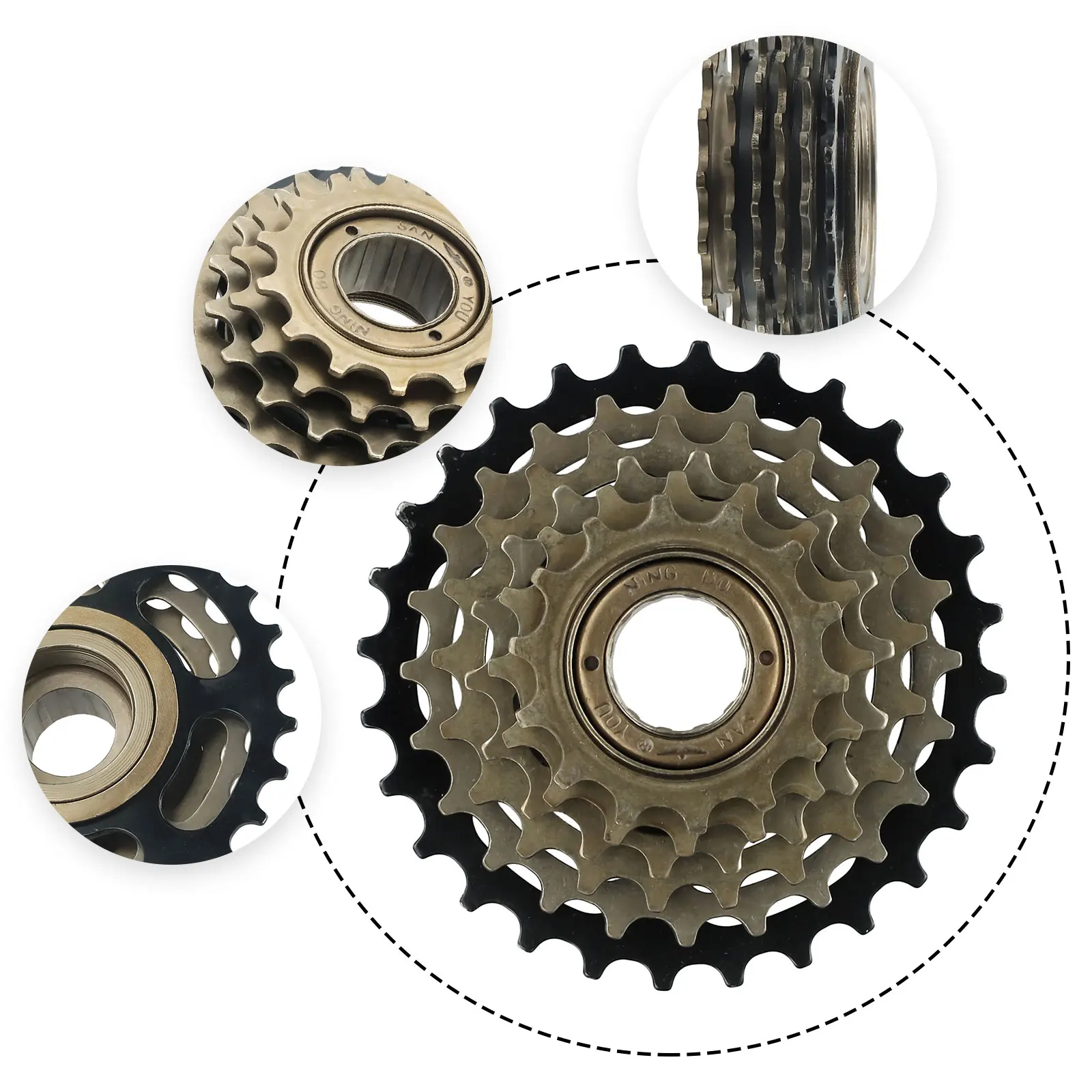 Description Picture 4 of item1pc 6/7/8 Speed Screw On Freewheel For ShimanoBikes High-Carbon Steel Smooth Shifting 13/14-28T Gear Combination Road Bike Part