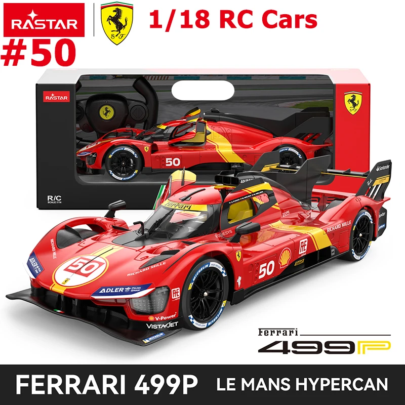 Coches Rc Rastar-coche A Control Remoto Ferrari 499P, Coche De