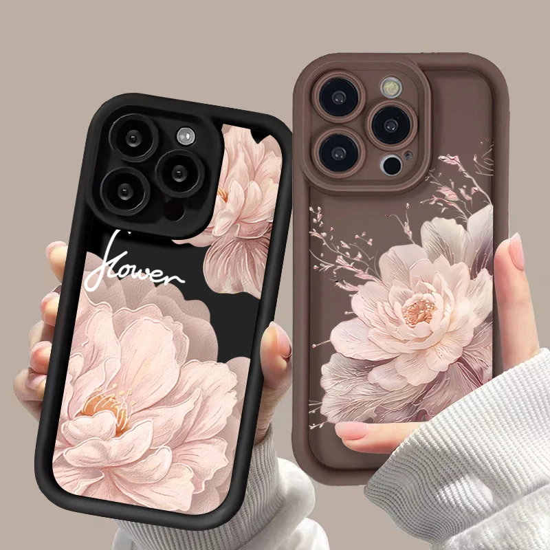 Floral Silicone Phone Case - Beautiful Flower Design Cover