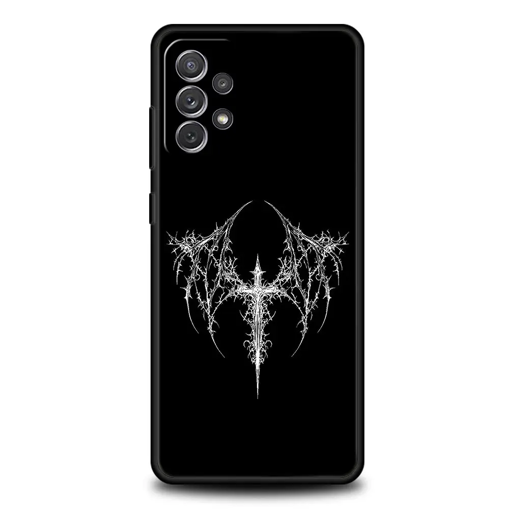 Cyber Sigil Cross Line Protective Phone Case Cover