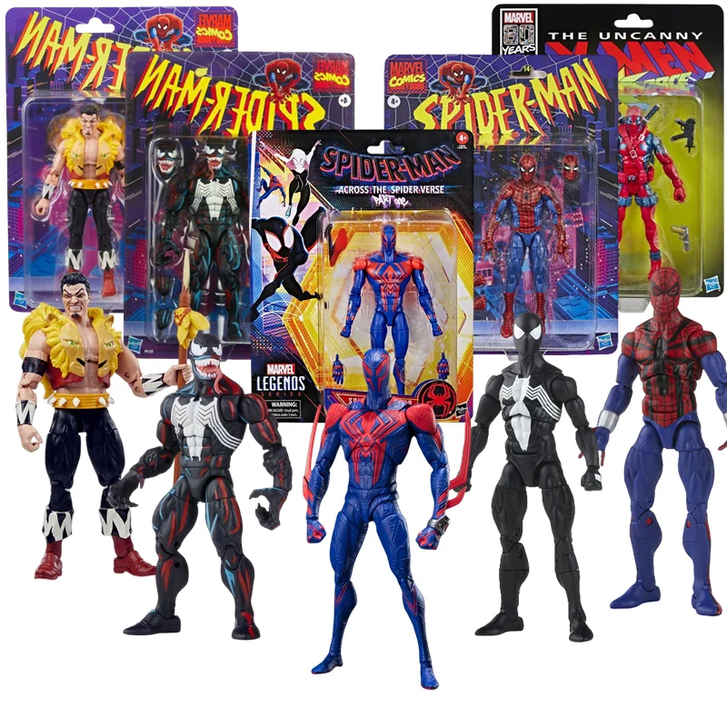 Hasbro-スパイダーマンアクションフィギュアモデル,アニメコレクション,ヴェノム,デッドプール,kraaven,Spider verth 2099,carlos,Nadaja,peter parker