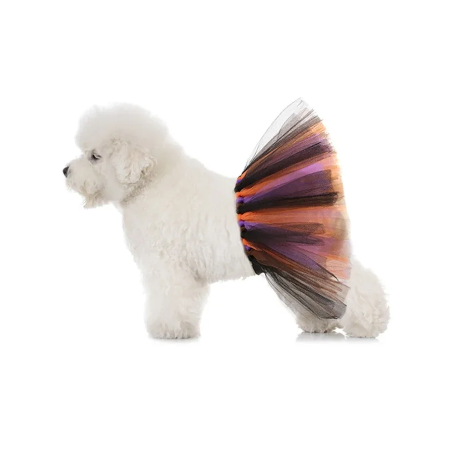 1pc adjustable pet Halloween dress up veil dress dog birthday