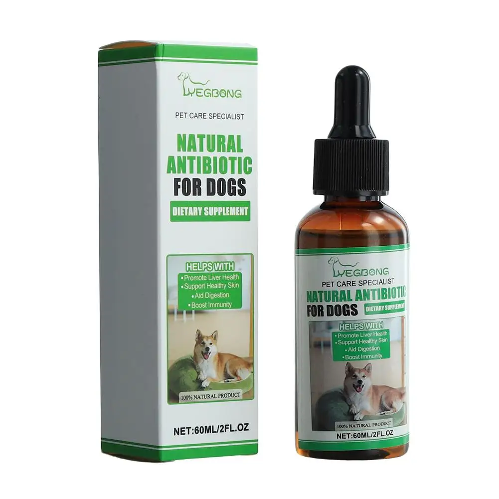 Probiotics Liquid Drops Herbal Insect Repellant Natural Anti-inflammatory Pet Antibiotics Cats Dogs Antibacterial Supply Di Q3R8
