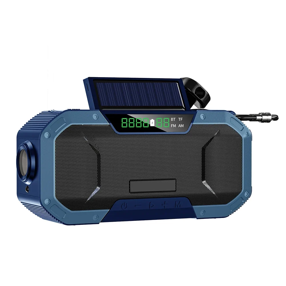 Powerful Emergency Radio With Hand Crank For Off Grid Power On The Go