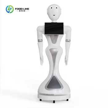 Funzione Chat personalizzabile Robot di ricezione commerciale Robot di benvenuto umanoide con guida turistica per grandi sale espositive