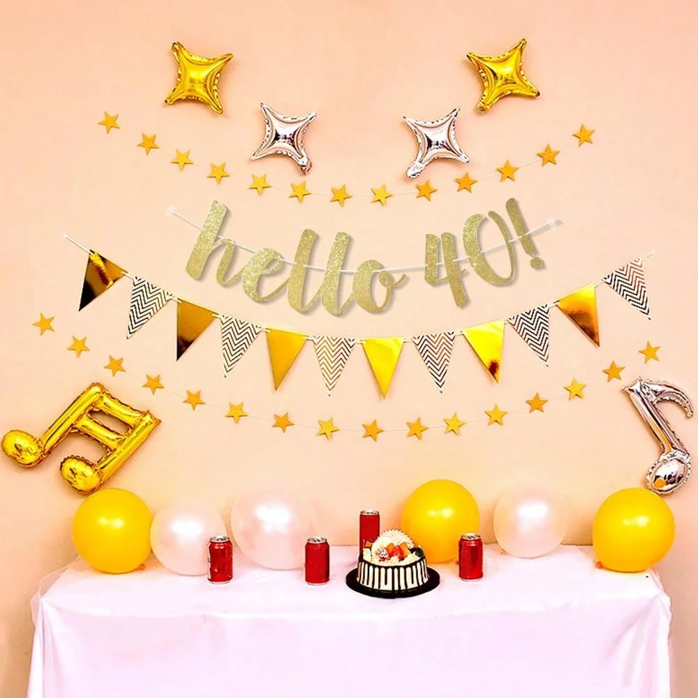 50th Birthday Decorations For Men/Women-Black And Gold Balloon Arch Kit, Happy 50th Birthday Banner, 32 Inch 50 Balloons, Over The Hill 50th Birthday Decorations For Home Outdoor Birthday Decor