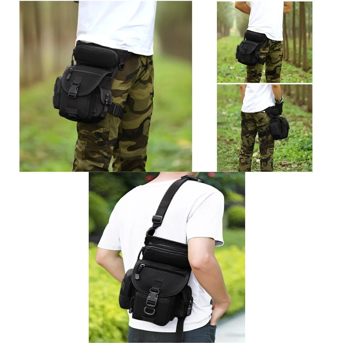 Tactical Thigh Bag for Motorcycle and Cycling