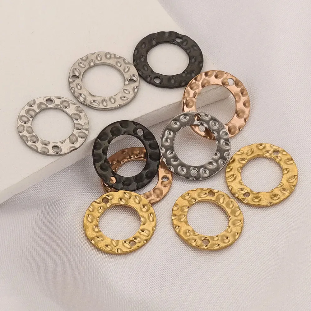 DIY Double Hole Pattern Piece Pendant Bracelet Necklace Connecting Accessories 3