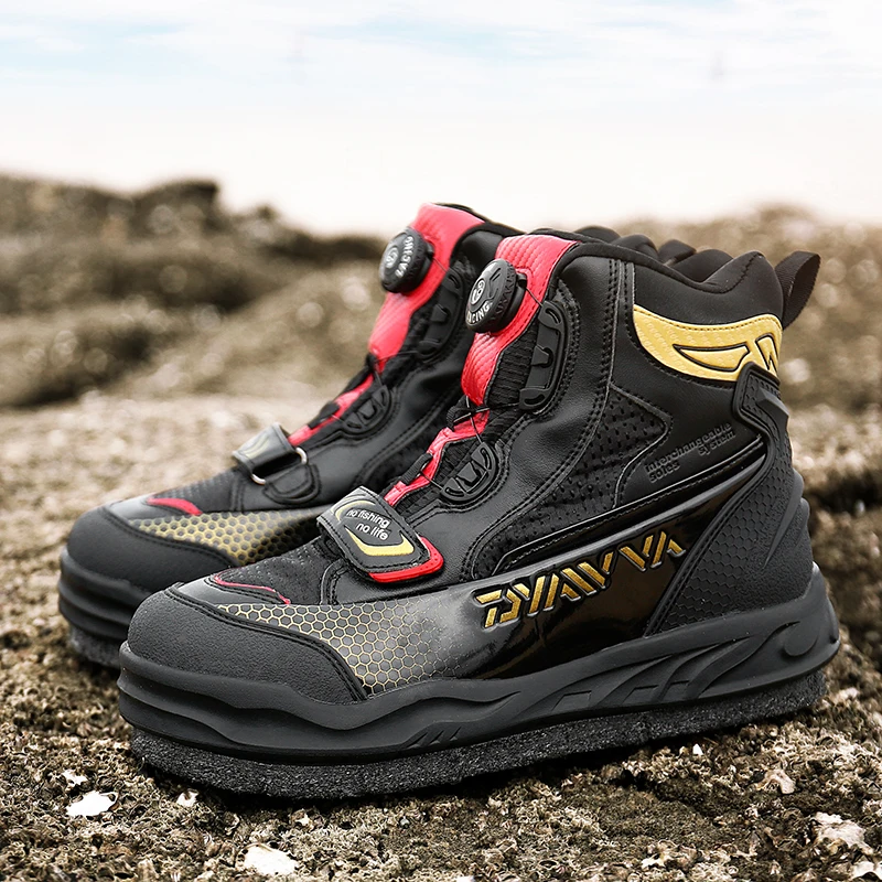 Men's Rock fishing shoes Fishing Wading Boot Fishing waterproof boots Anti-slip Wading Waders Boots sand-fishing shoes