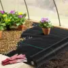 3/4/6*300/600FT Weed Barrier Landscape Fabric,Heavy Duty Weed Block Fabric, Woven Driveway Garden Cloth for Greenhouse,Yard,Flow