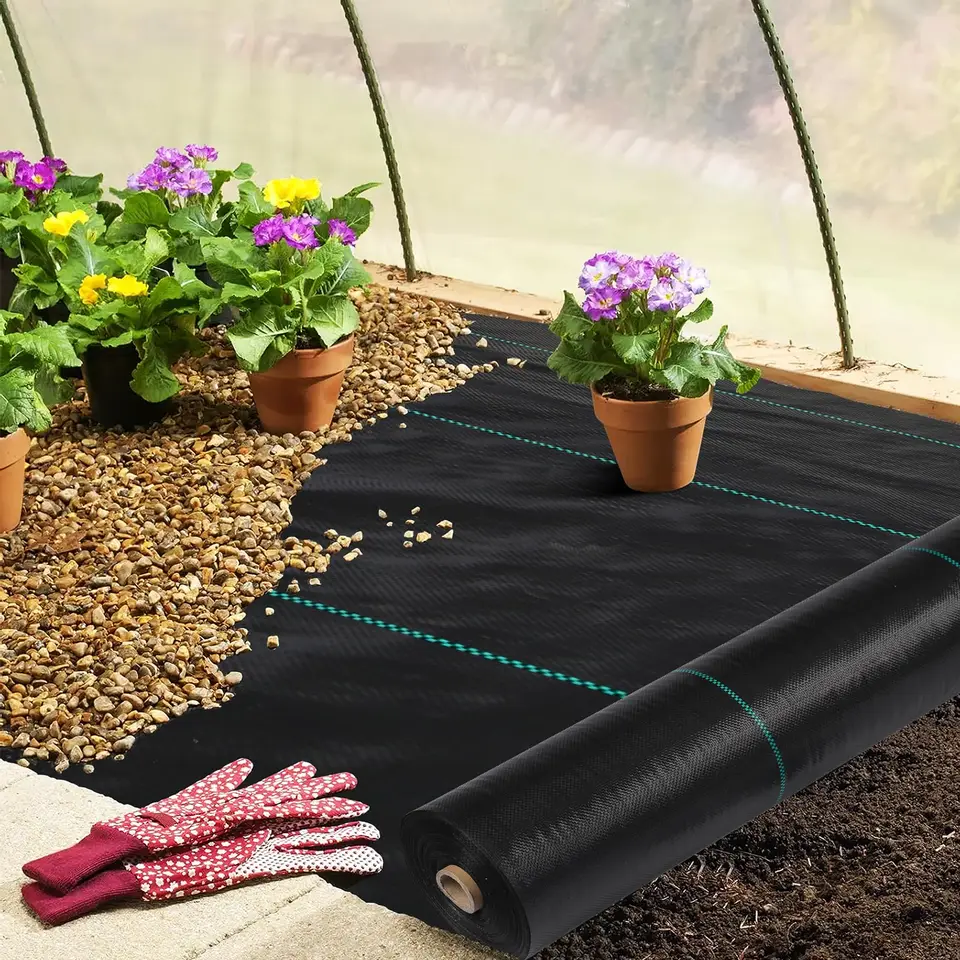 Heavy Duty Weed Barrier Landscape Fabric for Gardens