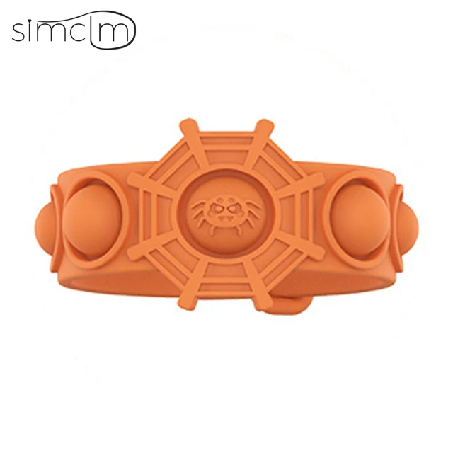 Mini Anime Push Keychain for Children Adult Sensory Trinkets Pop Bubble Among Us Key Ring Educational Cute Toy Anti-stress Funny EE