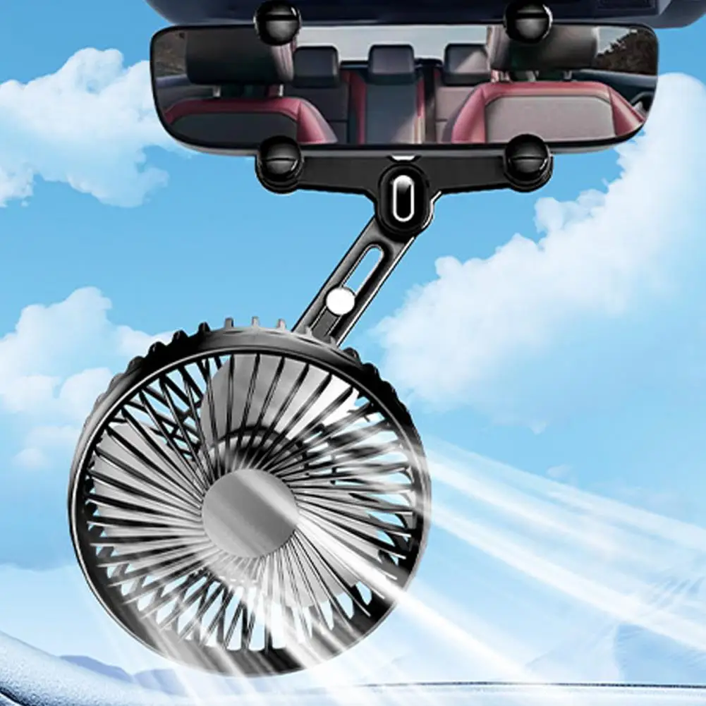 

Мягкий мощный автомобильный вентилятор, мощный универсальный автомобильный вентилятор, вращающийся на 360 градусов, сильный ветер, без просмотра