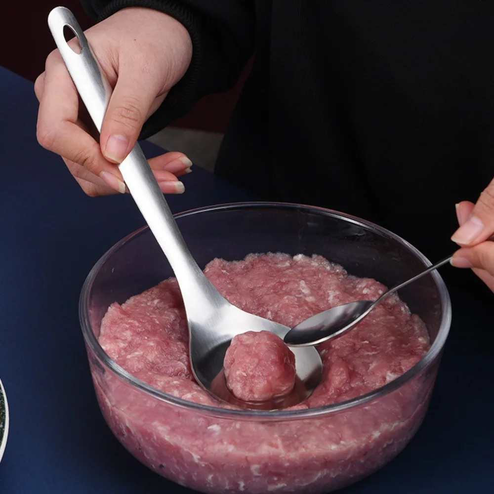 2/4/6PCS Croquettes Meatball Spoon Mold Stainless Steel Meat Press Tools Non-stick Creative Kitchen Accessories Meatballs Spoon