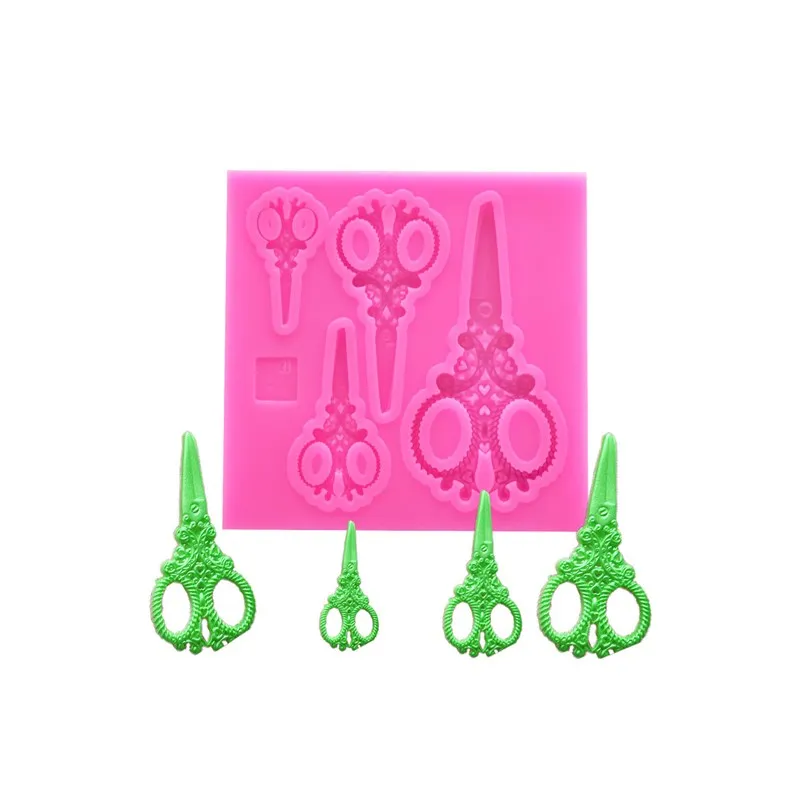 

A Variety Of Scissors Silicone Mold Fondant Cake Chocolate Decoration Tools Dessert Pastry Kitchen Supplies Baking Accessories