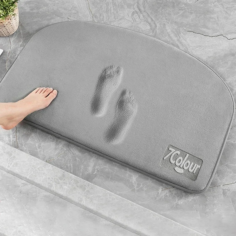 Floor Mat Bathroom Floor Mat Bathroom Mat Absorbent Bathroom Mat Bath Mat Anti Slip Mat Toilet Mat Absorbent Bath mats Bathroom Non-Slip Foot Mat Home Door Mat Soft Shower Foot Pad Bathroom Rug