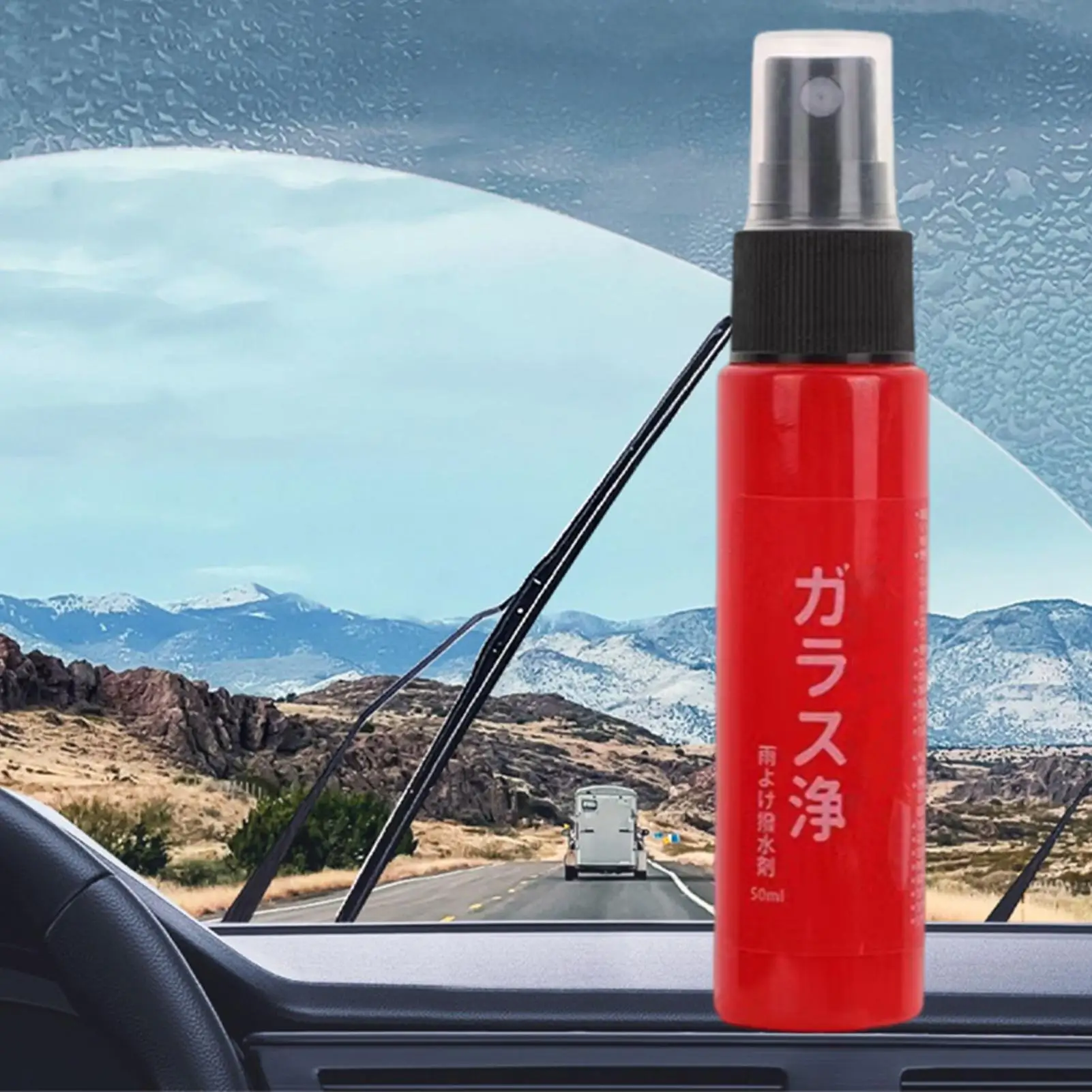 50ml Car Coating Agent Spray Coating Agent Spray for Vehicles UV Absorbance Liquid Glaze Cleaning Wax Restorer for Glass Water