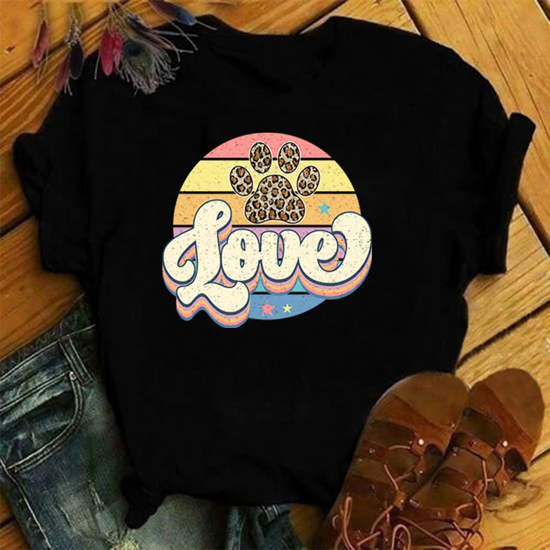 

Hot Sales Love Cat T Shirts Women Men Summer Cool Short Sleeves Personality Harajuku T-Shirt