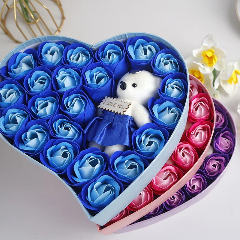 22 Flowers Soap Flower Gift Rose Box - Gift for special occasions