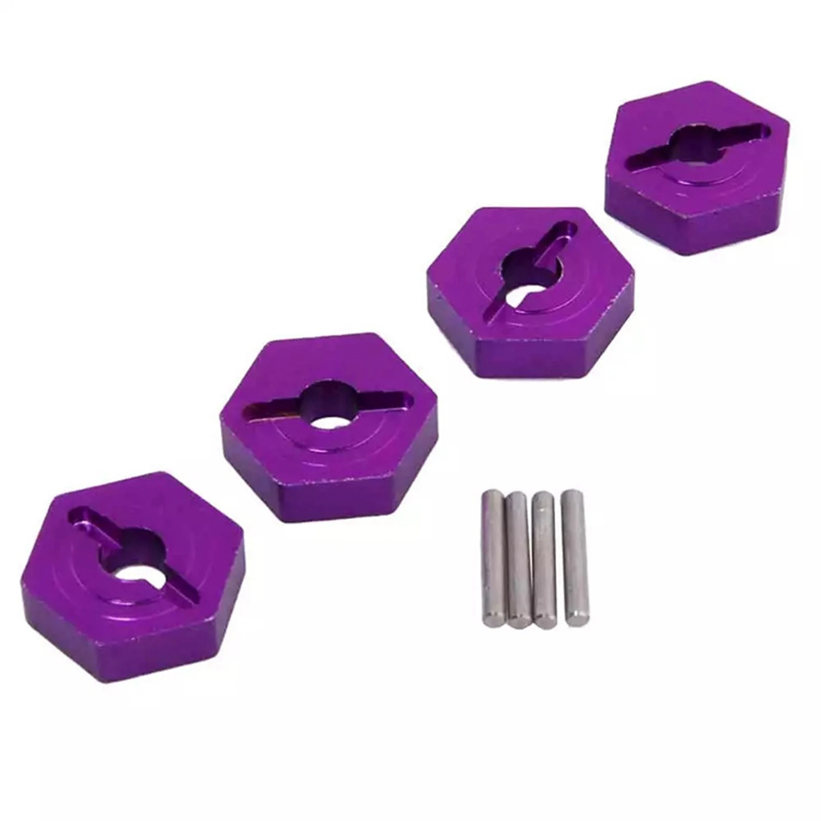 4Pcs 1/16 RC Car 12mm Upgrade Wheel Hex Hubs With Axle Pins For Traxxas 1/16 E-Revo Slash 4WD Summit VXL RC Car Accessories