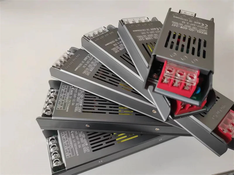 Description Picture 2 of itemDC 12V 24V Lighting Transformers 100W 150W 200W 300W 400W Ultra Thin LED Power Supply AC180-260V Driver For LED Strip Lights