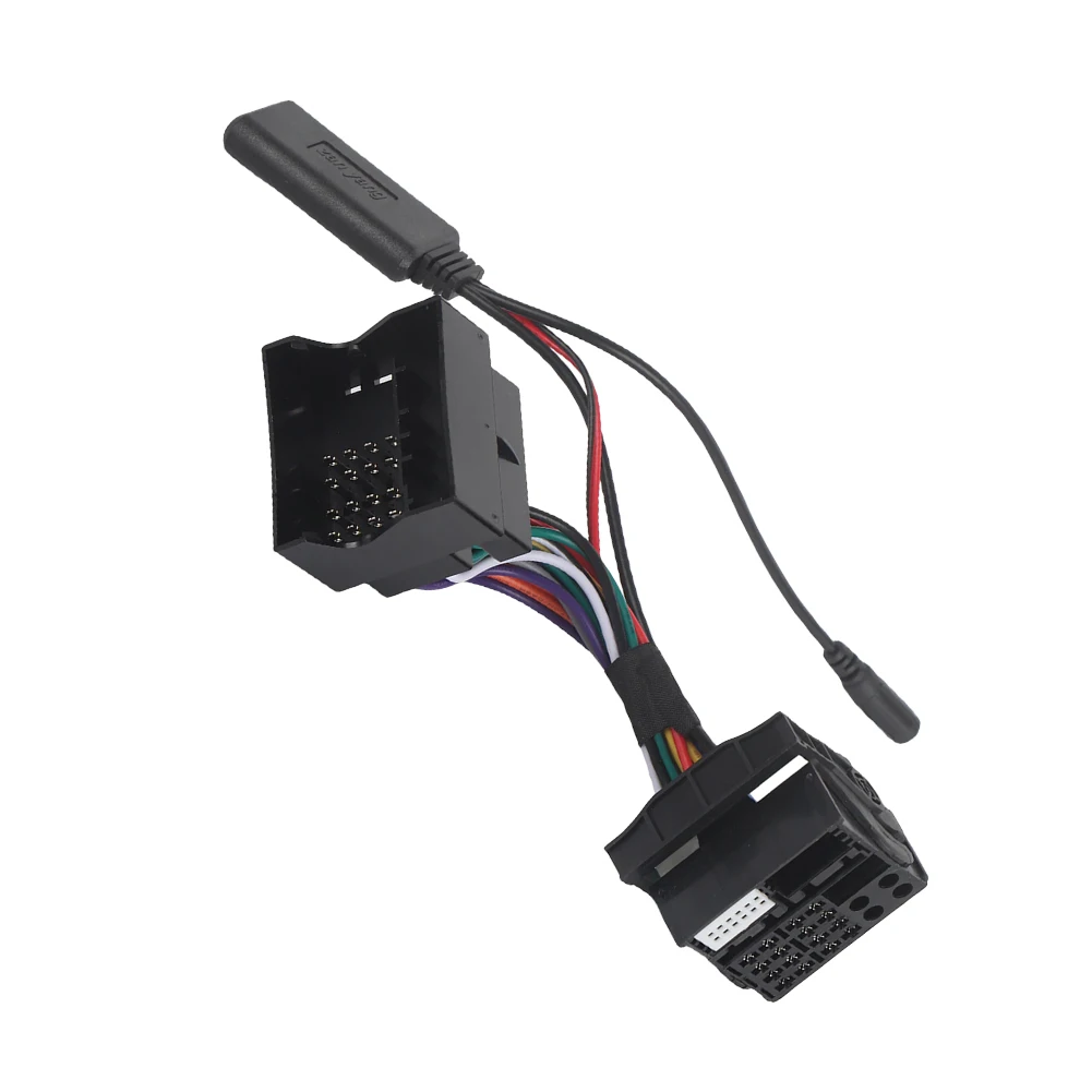 Black ABS Car Radio Audio Music Device with Bluetooth and Aux Adapter