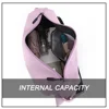Solid Color Fitness Bag Large Capacity Fitness Training Bag Wear-resistant Zipper Adjustable Shoulder Strap for Outdoor Football 5