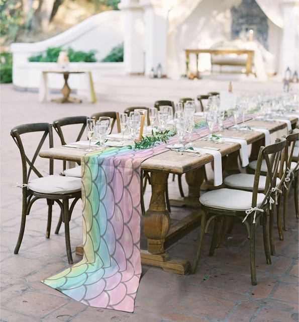 Tablecloth Mermaid Table, Mermaid Table Decorations