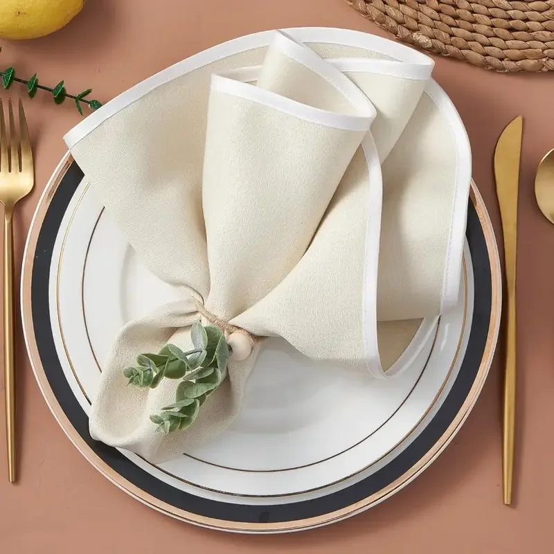 Eucalyptus Leaves Napkin Rings for Wedding Banquet Table Setting