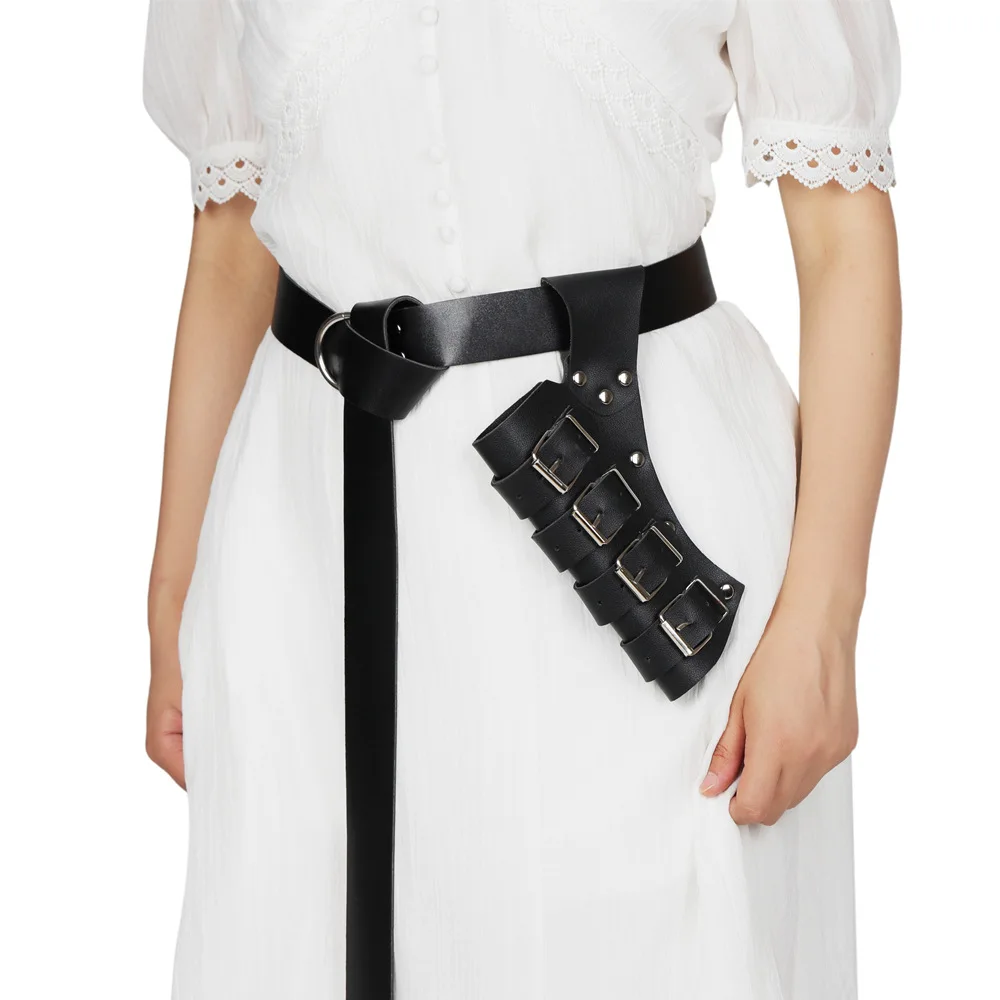 Fondina Medievale Per Pugnale - In Pelle, Regolabile Per Cintura, Per Cosplay E Costumi - Foto 5