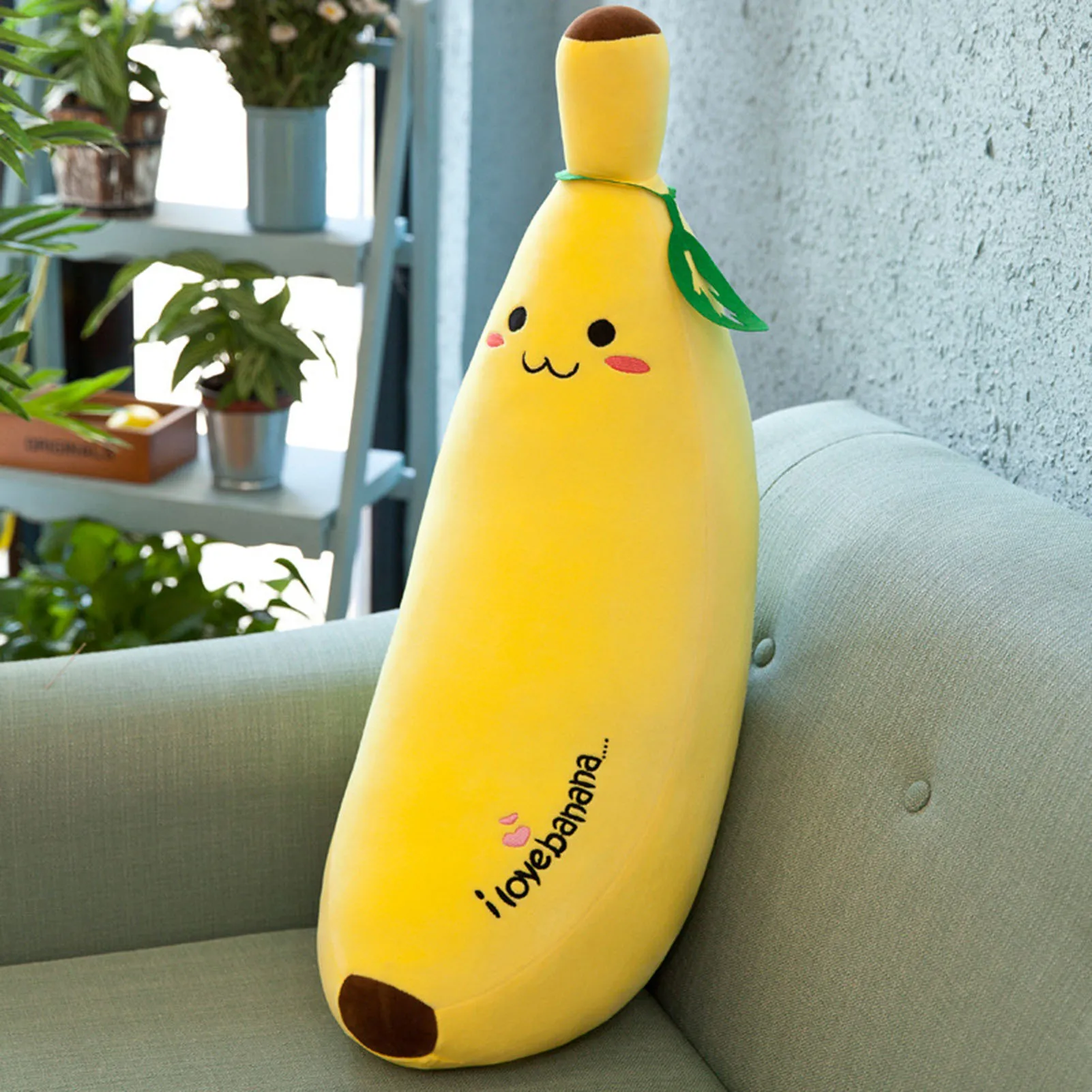 35/50/70/80cm Soft Plush Fruit Pillow Cute Banana Children's Sleeping Pillow For Home Creative Fruit Rag Doll Cushion Girls Gift 4