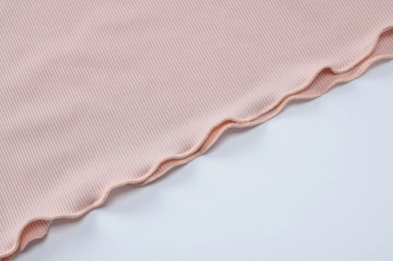 Minivestidos lisos de canalé con cuello redondo y manga larga, ropa de calle Y2K, venta al por mayor, elegante atuendo informal de verano para mujer