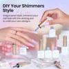 MIZHSE 6Pcs/Set Pearl Swirl Gel Nail Polish Set 7ML Shell Thread Nail Kits UV Led Semi Permanent Gel Soak Off Vernis 5