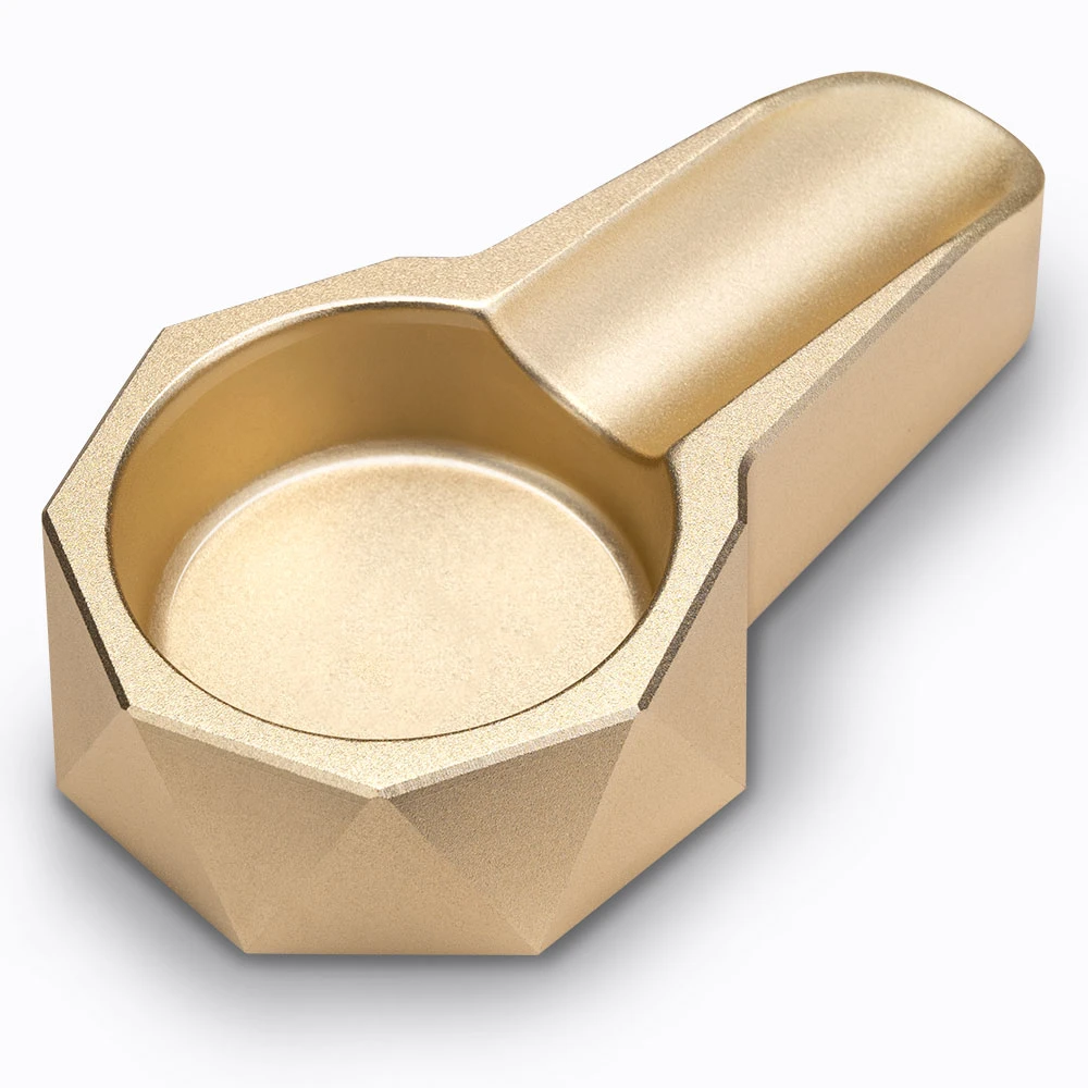 Cigar Ashtray Frosted Titanium Metal Big Diameter Fashionable Creative