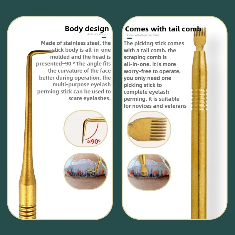 Lash lift kit eyelash perm lifting tools stainless steel clean up rods beauty makeup