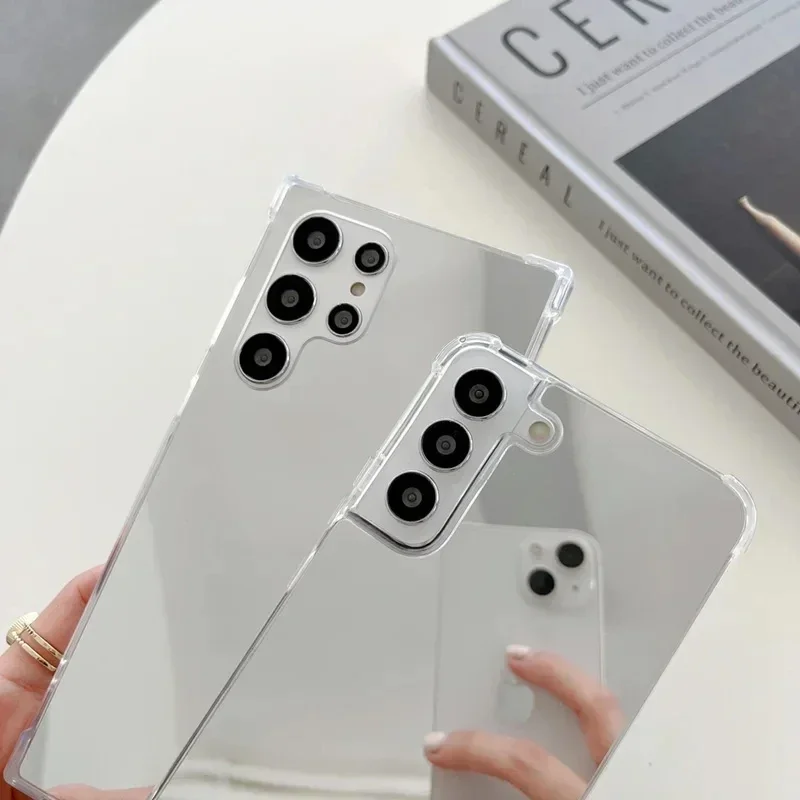 Premium Shockproof Mirror Phone Case - Sleek Protective Back Cover