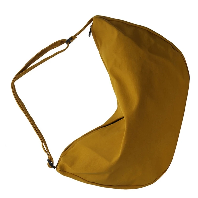 Fashion Canvas Women Shoulder Bag Zippered Large Capacity Crossbody Bag E74B