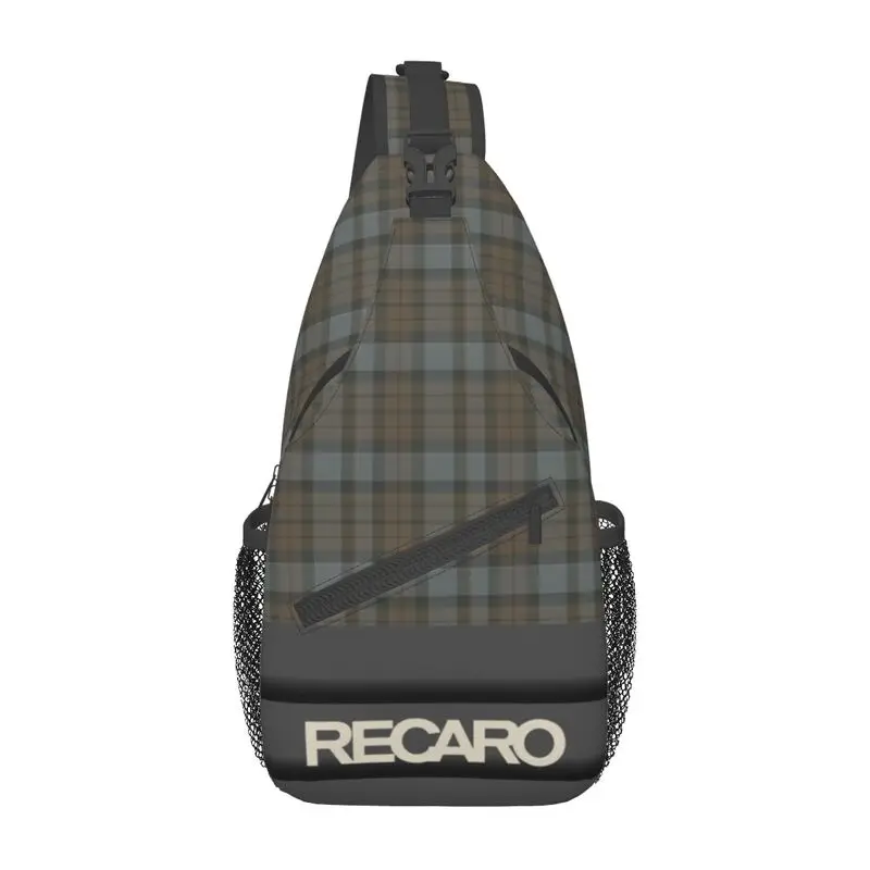 

Recaros Logo Sling Chest Crossbody Bag Men Casual Shoulder Backpack for Traveling