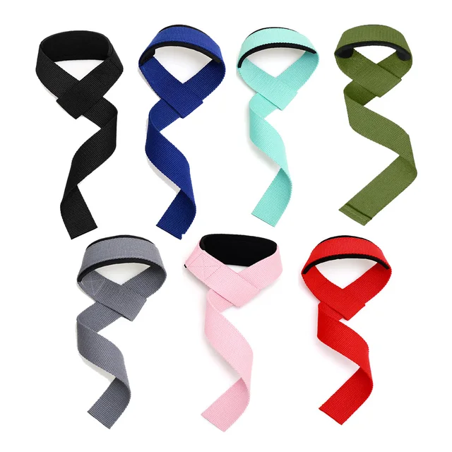 2PCS Weightlifting Straps Anti-Slip Gym Fitness Gloves Lifting Wrist Strap Strength Training Deadlifts Crossfit Hand Grips Wrist