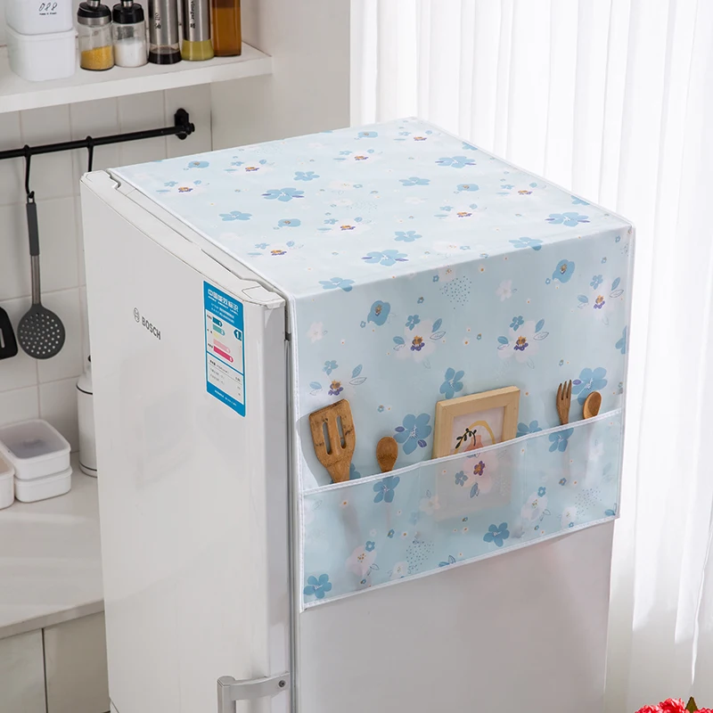 Description Picture 6 of itemRefrigerator Dust Cover PEVA Waterproof Print Foldable Storages Side Environmentally Friendly Househlod Smooth Washing Machine