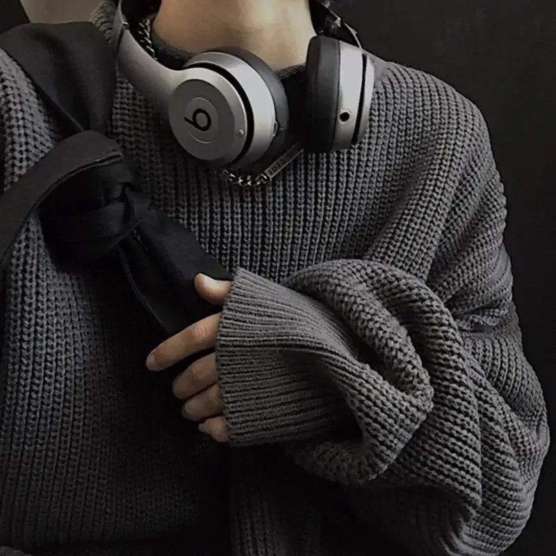 

2024 Autumn New Men's Hollow Sweater Unisex Solid Color Wool Sweaters Winter Fashion Knitted Pullovers Male Brand Clothes