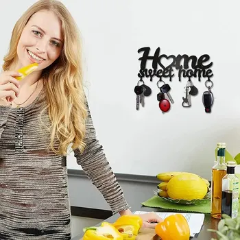 Key Holder for Wall Decorative, Key Rack for Wall, Metal Wall Decor for Office, Hallway, Entryway, Key Hooks Hanging Keys 6