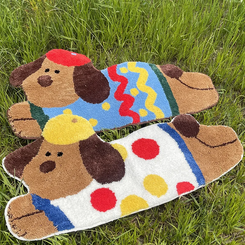 

Мультяшный коврик для спальни и собаки, мягкий ковер с животными, ковер для ванной, напольный коврик для гостиной, домашний декор, 60x120 см