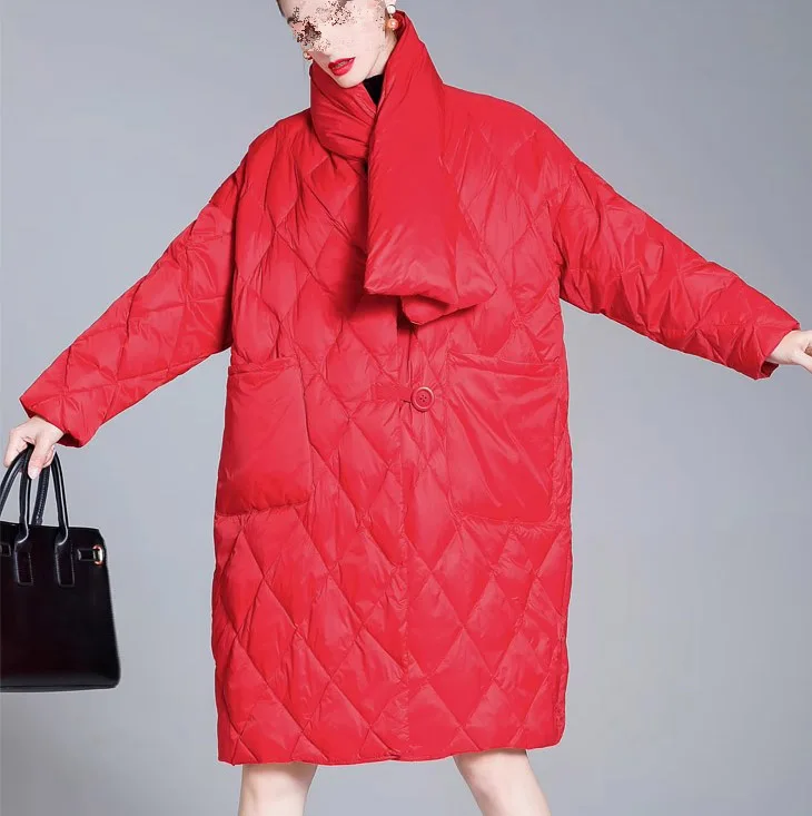 

2023 Women's Clothing Loose Western Style down Jacket Winter New