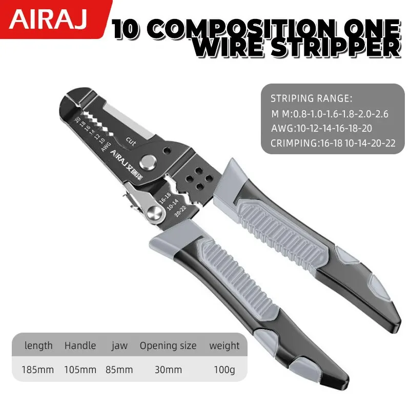 Enhanced Multifunctional Wire Stripping and Crimping Tool