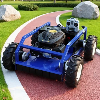 Robot tosaerba agricolo telecomandato cingolato con ruota da giardino a giro zero personalizzato