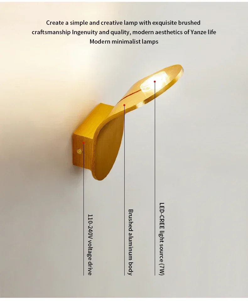 Description Picture 4 of itemNew Designer Aluminum Wire Wall Lamp Bedside Bedroom Aisle Drawing Process RGB Remote Control Function Indoor Atmosphere Lights